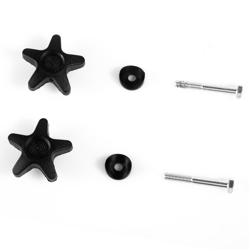 PEUTIER 2 Sets Rollator Walker Replacement Knobs, Comfortable Medium, Black