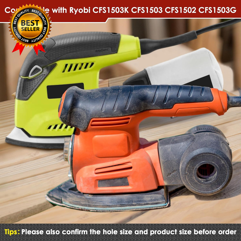 2 Pack Mouse Sander Replacement Pads Compatible withS1503 CFS1502 CFS1503G