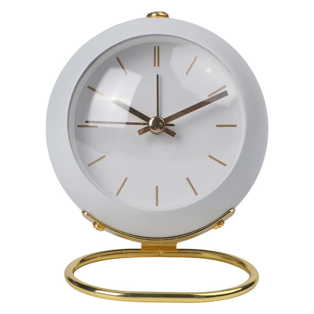 Attractive Hand Clock for Desk with Silent Functionality and Luminous Design