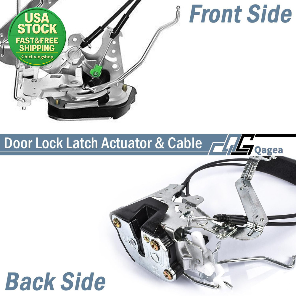 Front Door Lock Latch Actuator Cable Left Driver Side for Toyota Sequoia Tundra