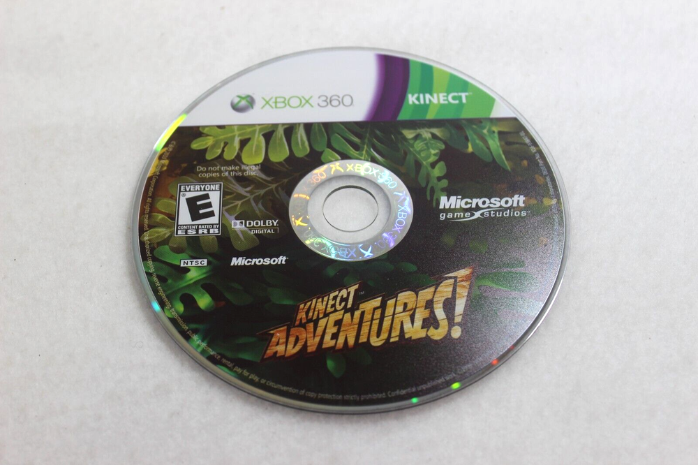 Microsoft Kinect Sensor for XBox 360 With Kinect Adventures Game ~ Complete