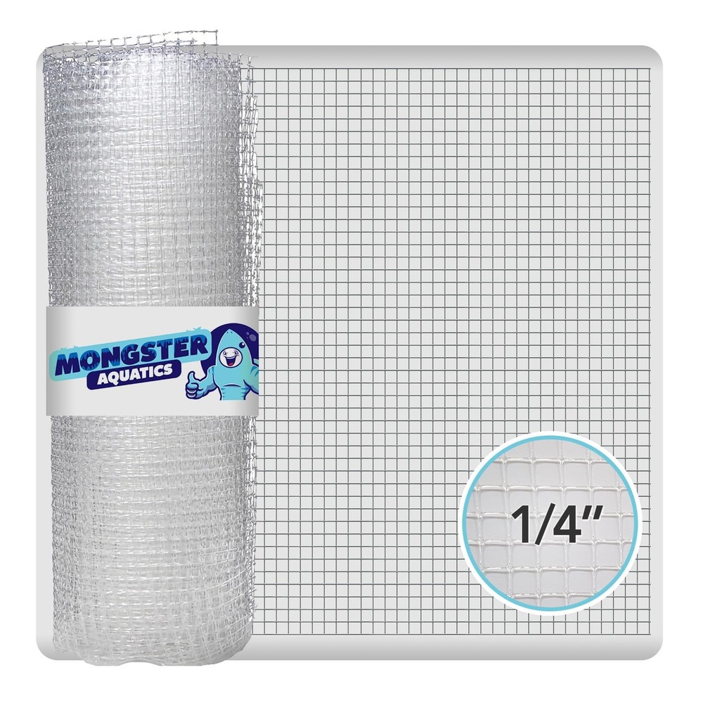 Clear Mesh Netting Material - 4'x5' - Plastic Screen 4'x5', White