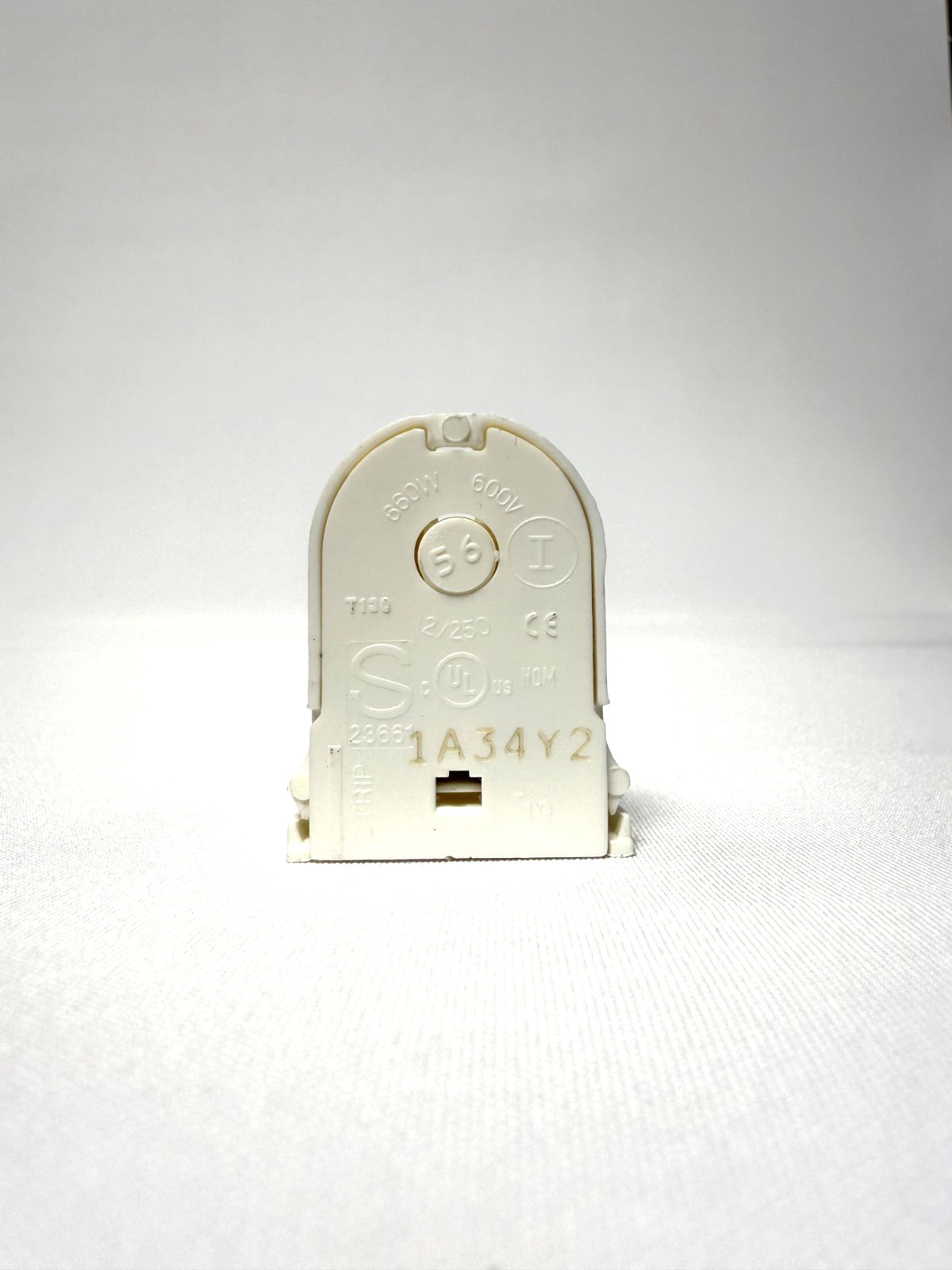 12 x Leviton 23661-SNP Shunted Lamp Holder T8/T12 LED Fluorescent Bi-Pin Socket