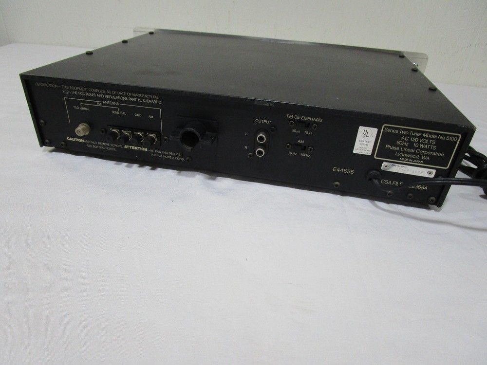 Phase Linear Model 5100 Series Two Digital Synthesized Stereo Tuner ------ Cool!