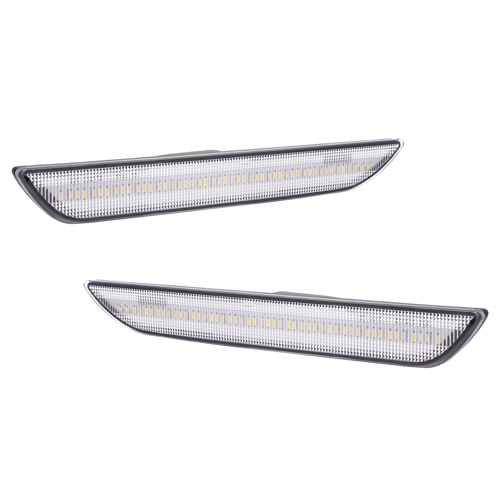 Rear Clear LED Side Marker Lights Bumper Lamps For Ford Mustang 2015-2023 LH&RH