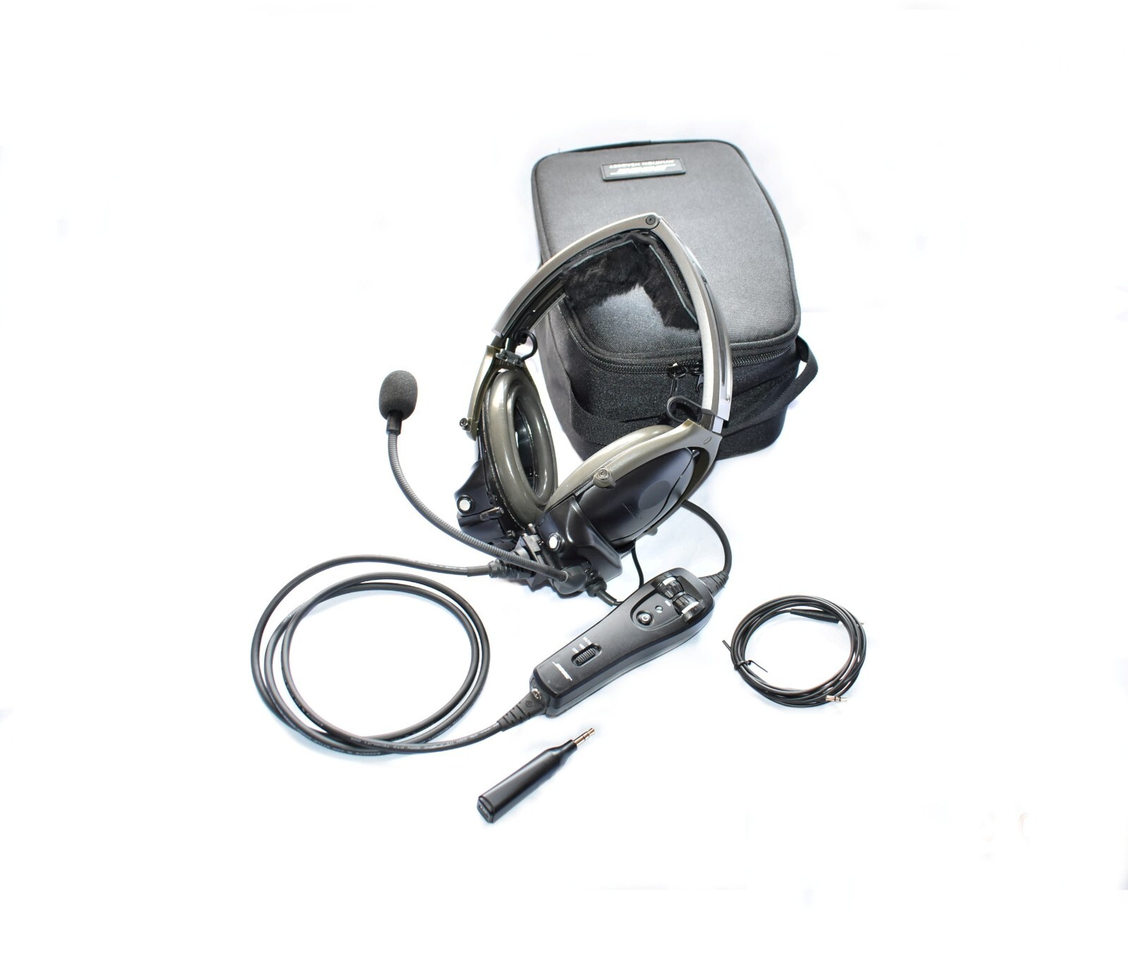 Bose Aviation Headset Active Noise Reduction GA Dual Plugs & Bluetooth Adapter