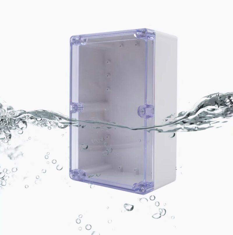 Waterproof Sealed ABS Plastic Enclosure Clear Lid Electronics Case Project Box