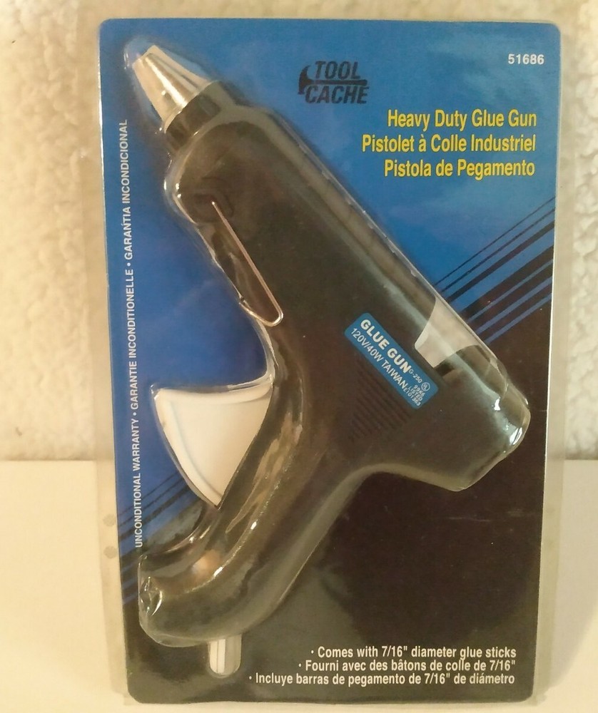 Tool Cache Heavy Duty Glue Gun & 2 Glue Sticks NOS