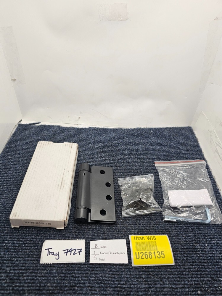 (QTY 5) MA-30-4000-US1D Black Spring Hinges