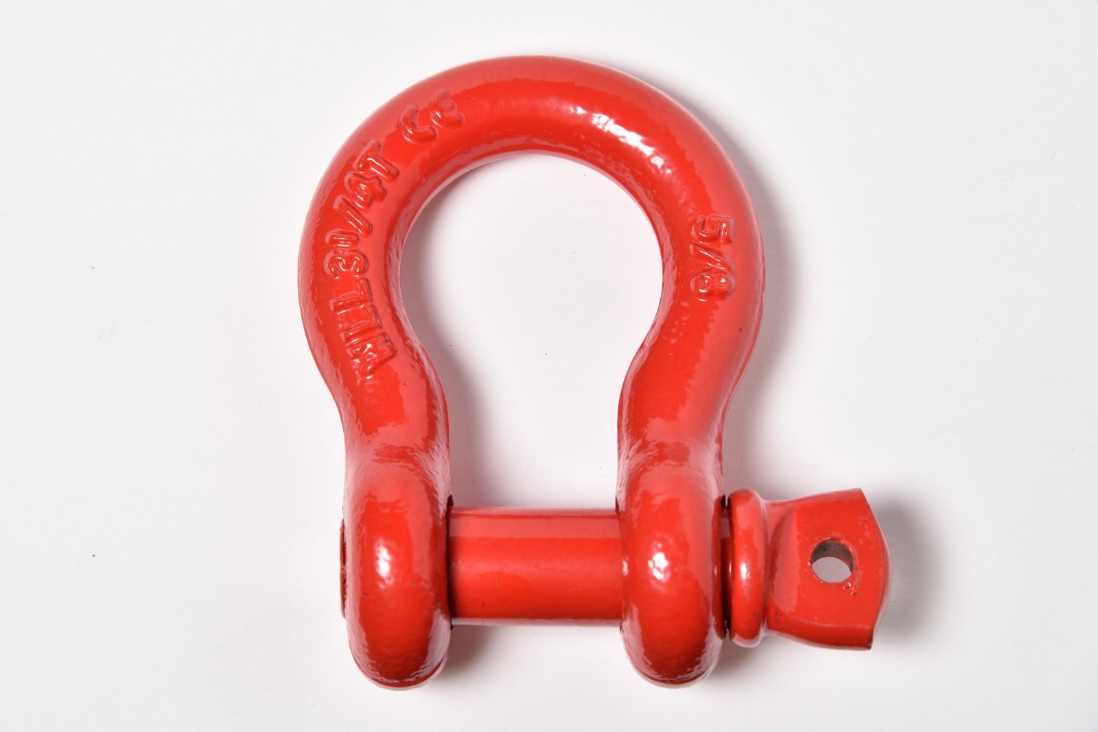4 Pack 5/8" Red Bow Shackle D-Ring w 3/4" Clevis Screw Pin WLL 7000lbs 3.25 TON
