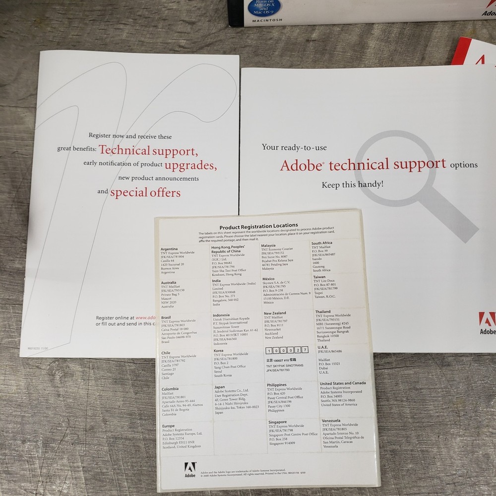 *Mac/Macintosh* Adobe Illustrator 10 Upgrade Disc & Serial Number w/ Guide & Box