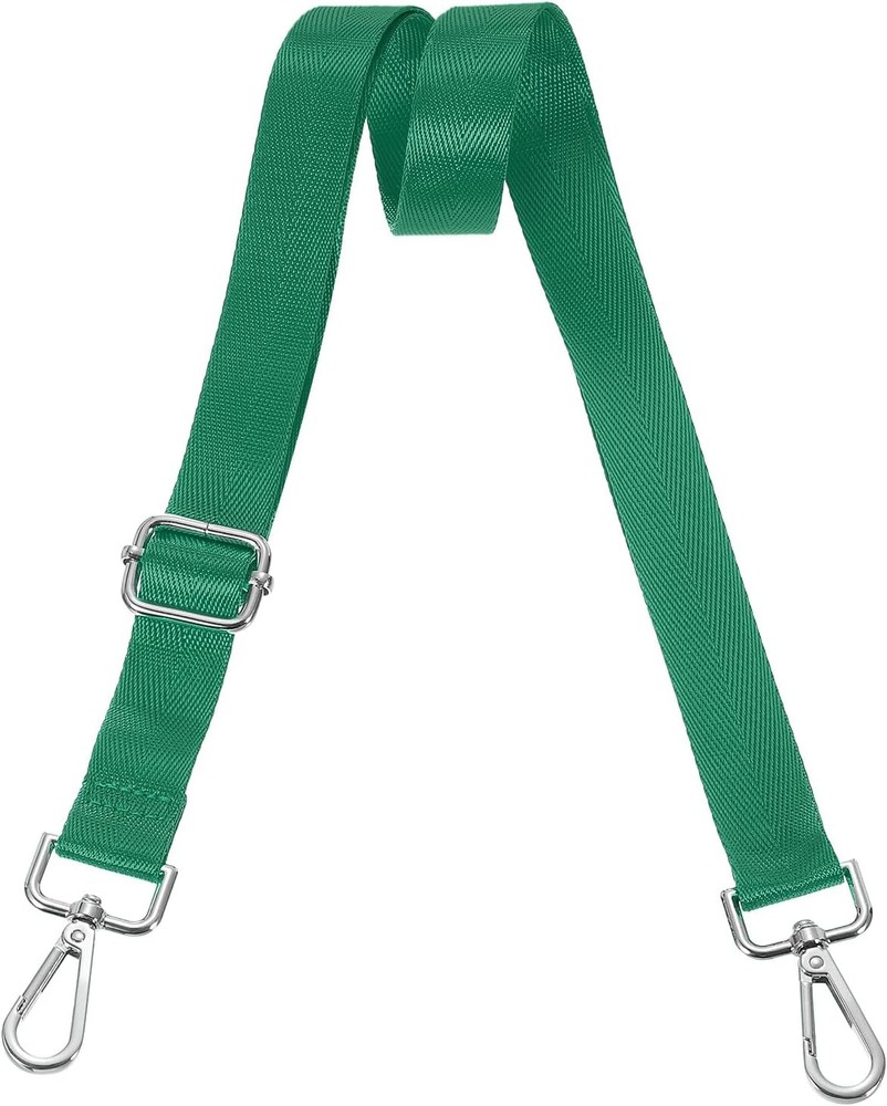 uxcell Wide Shoulder Strap, 2.5cm Adjustable Purse Strap Replacement Green