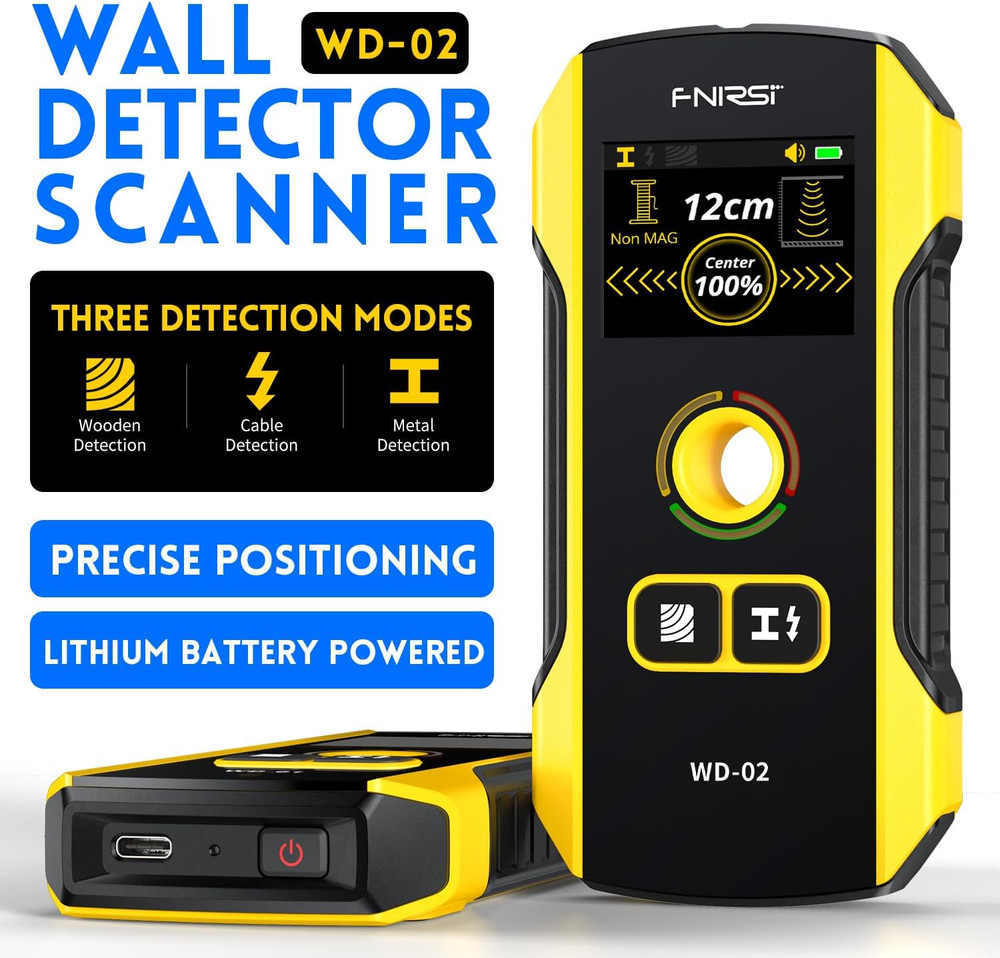 Stud Finder Wall Scanner - Upgraded WD-02 TFT Display Electronic Stud Detector
