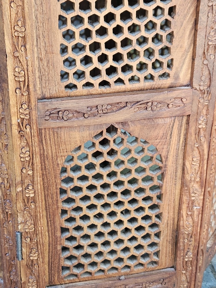 VTG Anglo Indian Octagonal Side Table 21" Tall