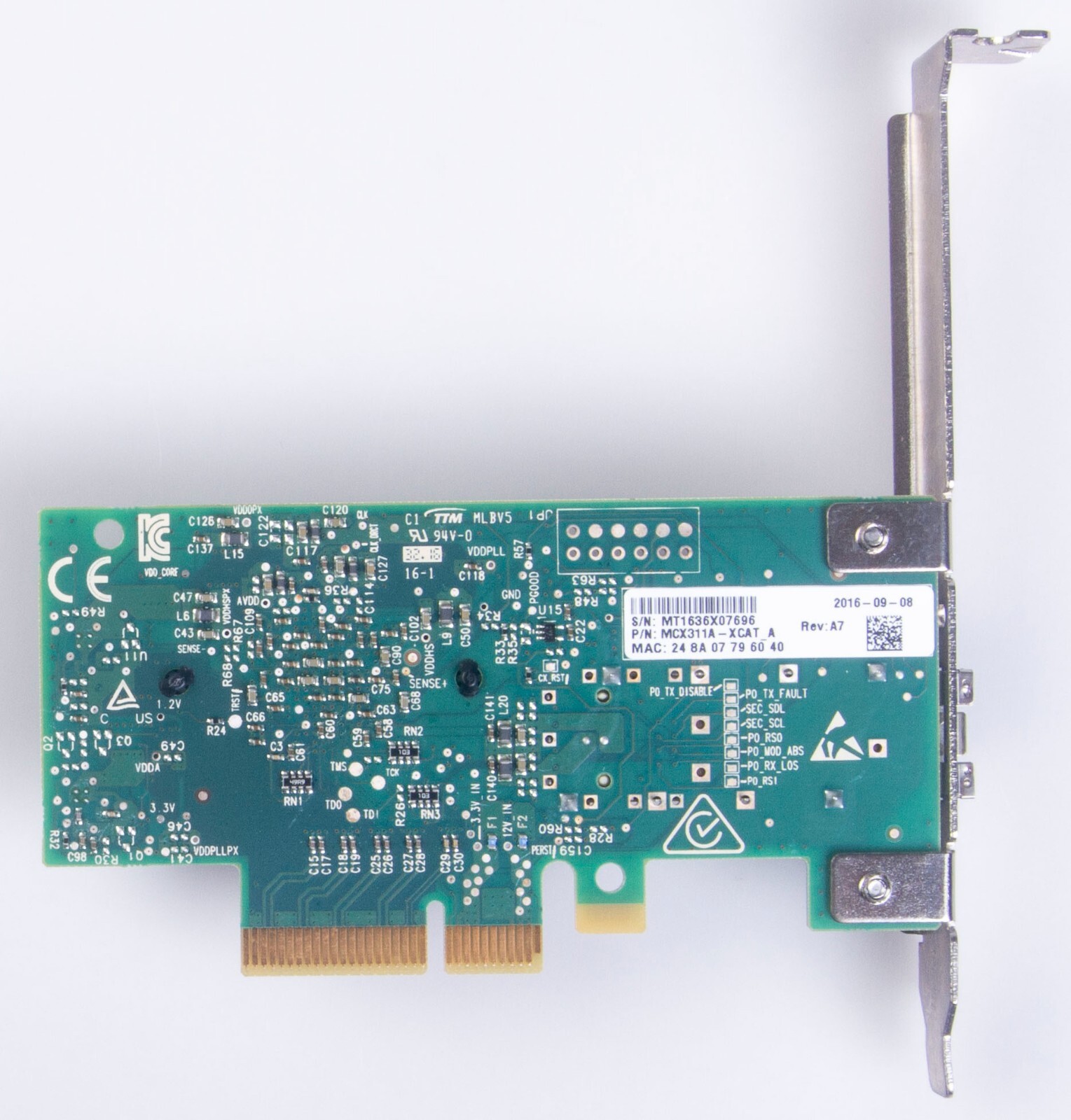 Mellanox MCX311A-XCAT CX311A ConnectX-3 EN 10Gb Ethernet 10GbE SFP+ PCIe NIC