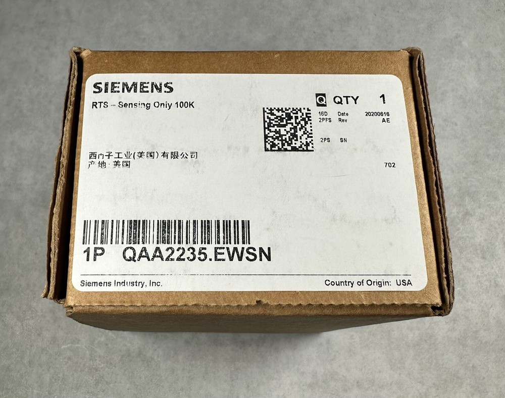 NEW Siemens QAA2235.EWSN Base Assembly Room Temperature Sensor