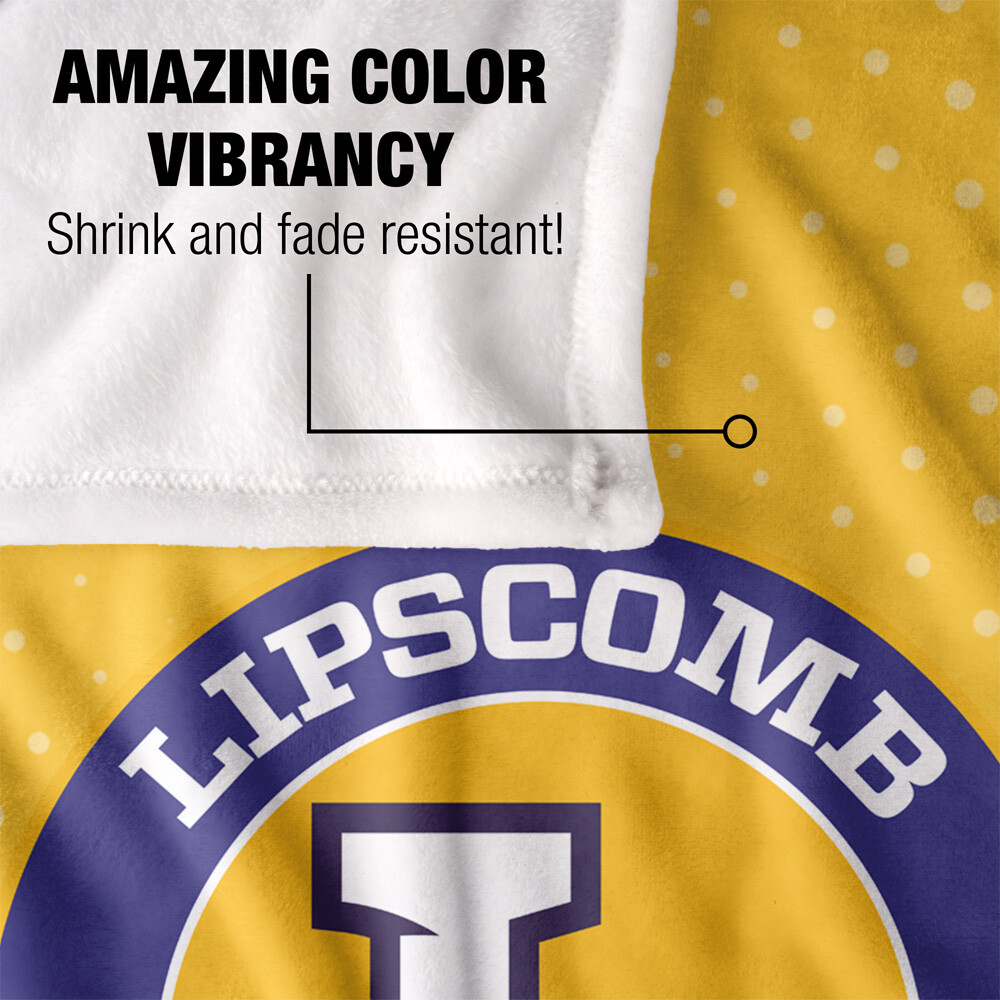 Lipscomb University Logo Dots Silky Touch Super Soft Throw Blanket
