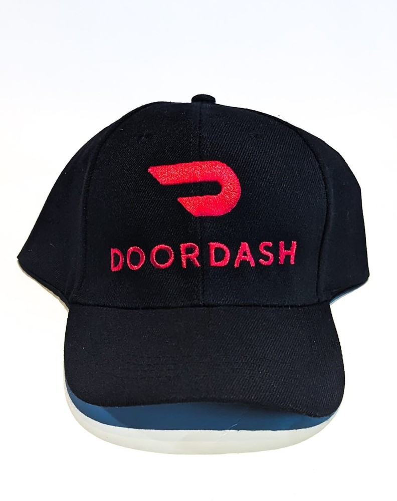 Doordash Hat Baseball Cap Hat Delivery Driver Adjustable Back Strap Dad Mom Hat