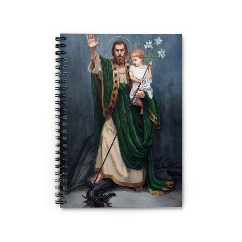 Saint Joseph Terror of Demons Catholic Notebook Adoration Journal