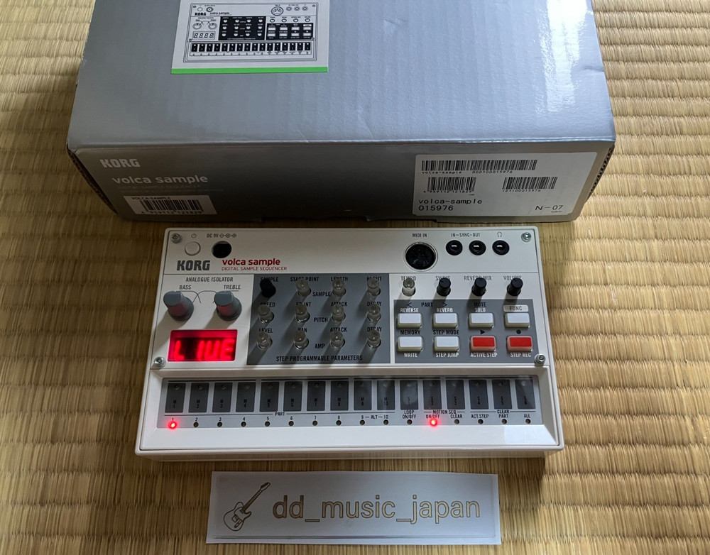 Korg Volca Sample Digital Sample Sequencer Tested Working