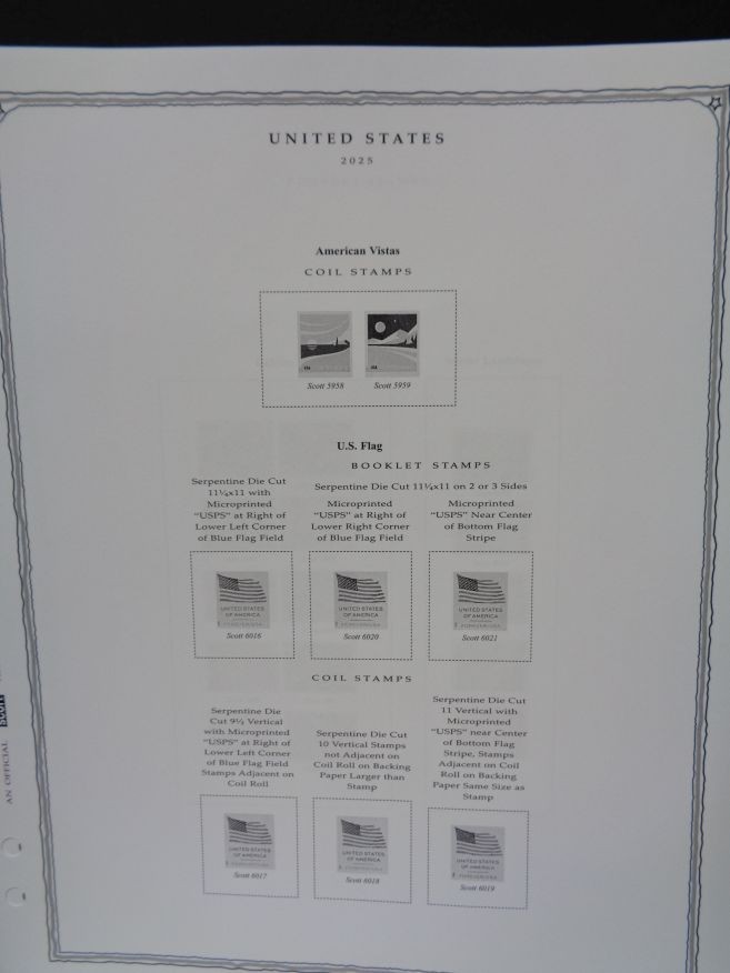 SCOTT US Minuteman 2025 stamp collection album pages supplement # 57 NEW Latest