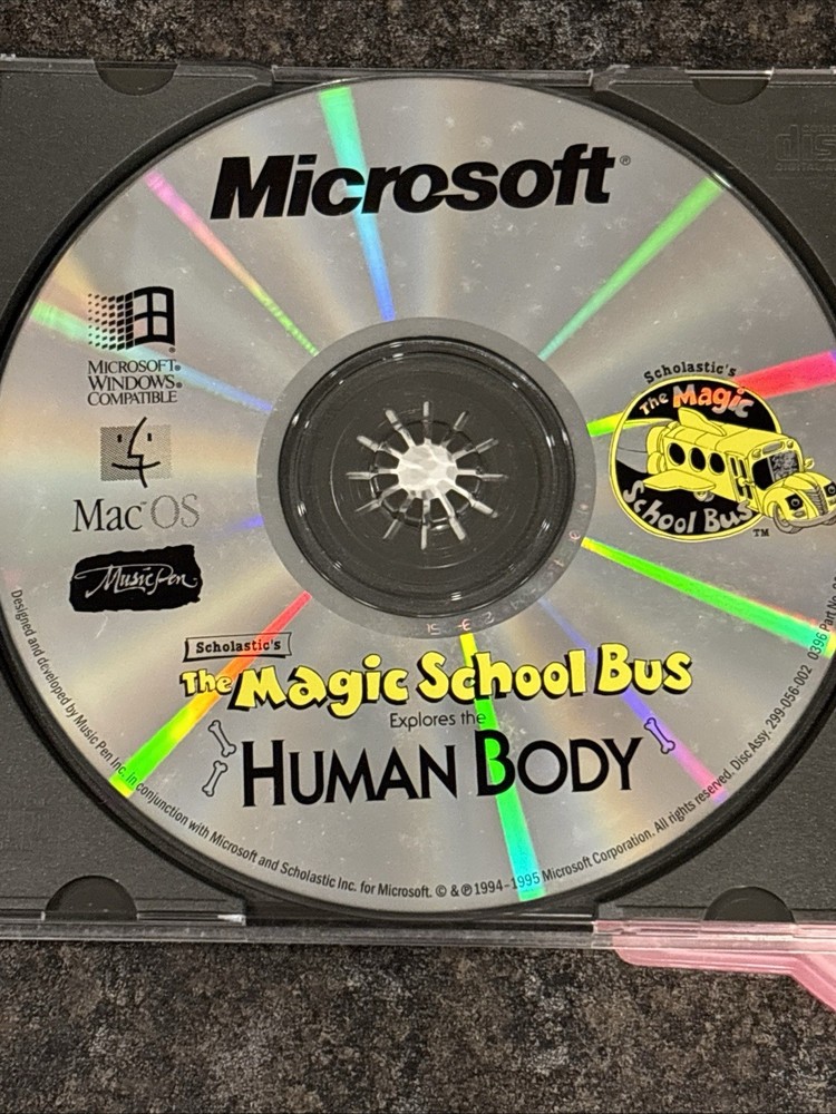 Magic School Bus CD-ROM Collection (6 CDs) Microsoft Fast Free Shipping🔥