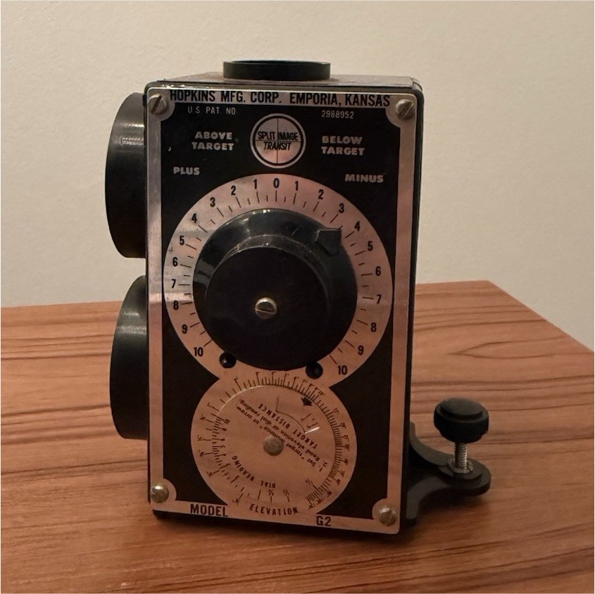 Vintage Hopkins Split-Image Transit (Model G2) Surveying Tool