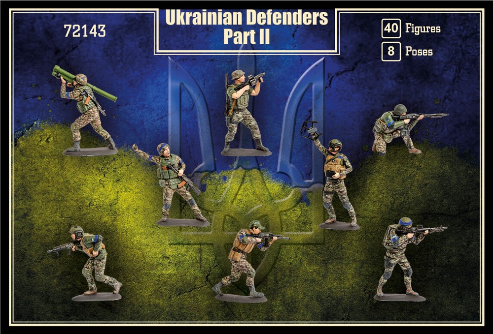 Ukrainian Defenders set 2 Plastic model kit 1/72 Mars Figures 72143