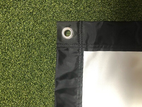 Golf Simulator Screen **PREMIUM **POLY MESH *GROMMETS*SKYTRAK-UNEEKOR*BORDER**