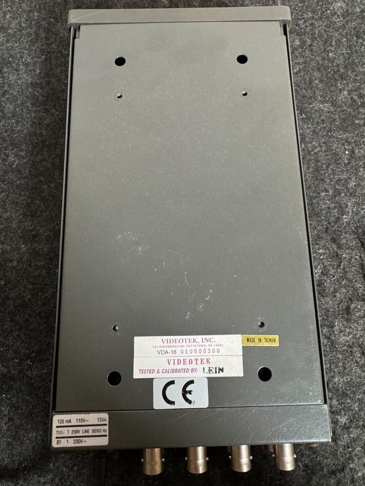 Used Videotek VDA-16 Video 115V 12VA