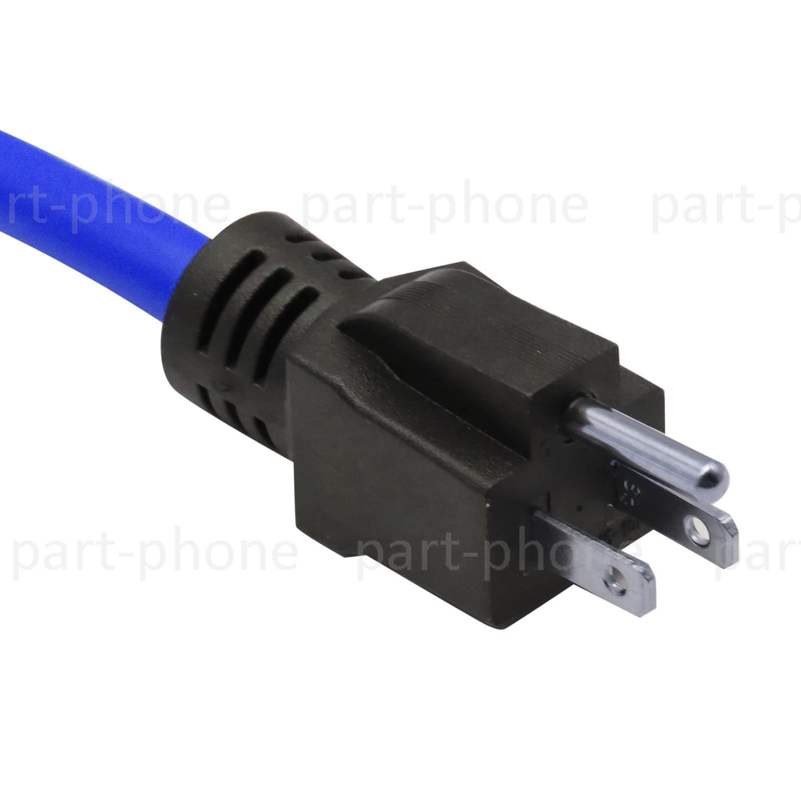 3 Prong Plug 125V Double Male Extension Cord NEMA 5-15P to 5-15P Blue