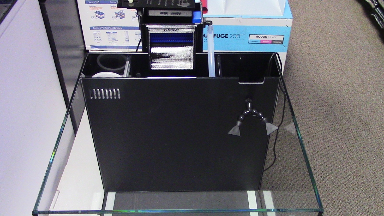 Refugium, WSR-Mini Fuge-100 Hang on Refugium System W/Pump and LED Light