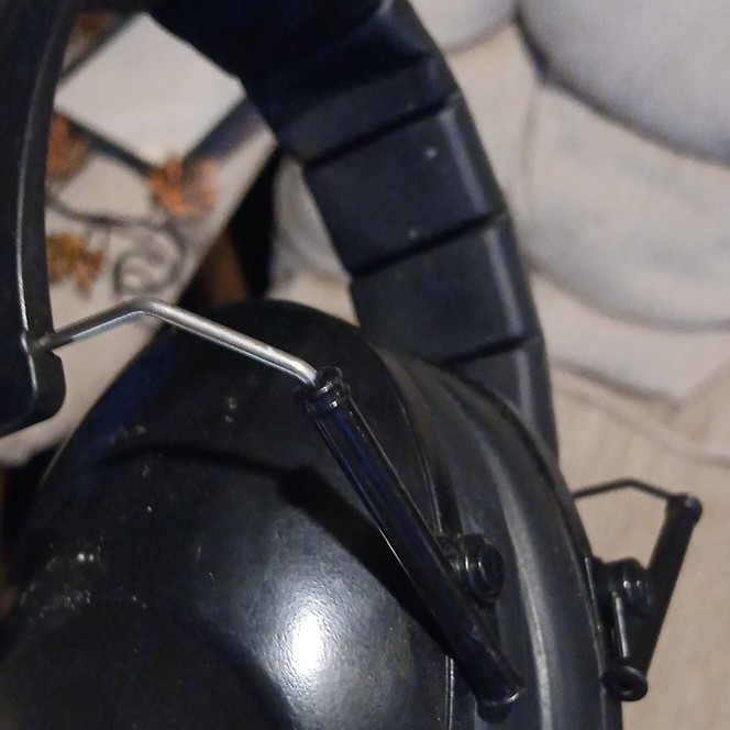 Black Folding Industrial Ear Muffs Hearing Protection