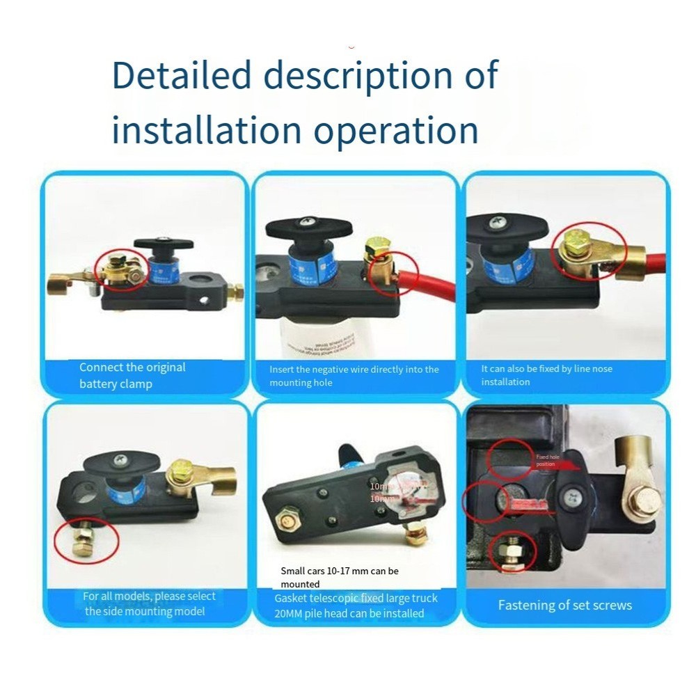 Easily Accessible Car Battery Disconnect Isolator Ensuring Safety Standards