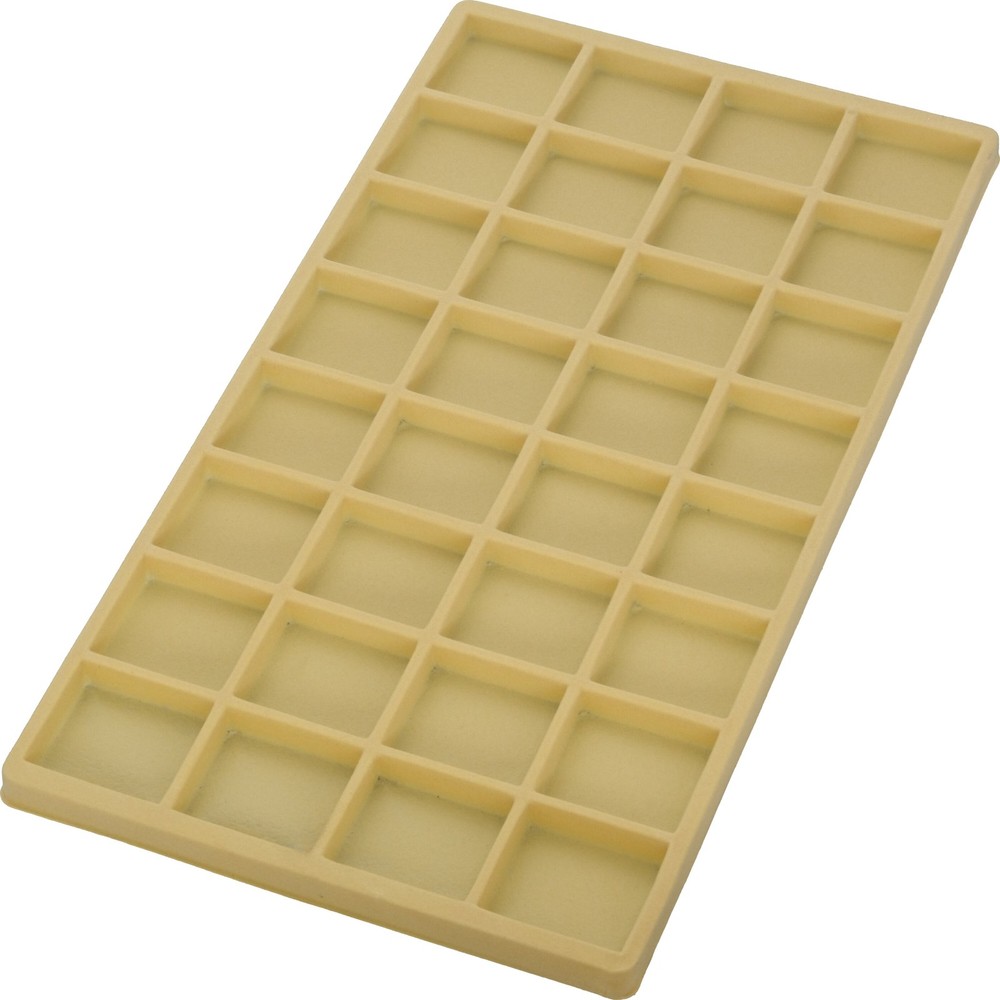5 Beige 32 Compartment Display Tray Inserts