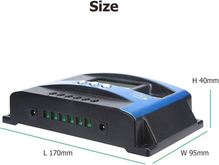 MPPT 100A 12V/24V Auto Focus Tracking Solar Panel Charge Controller Regulator US