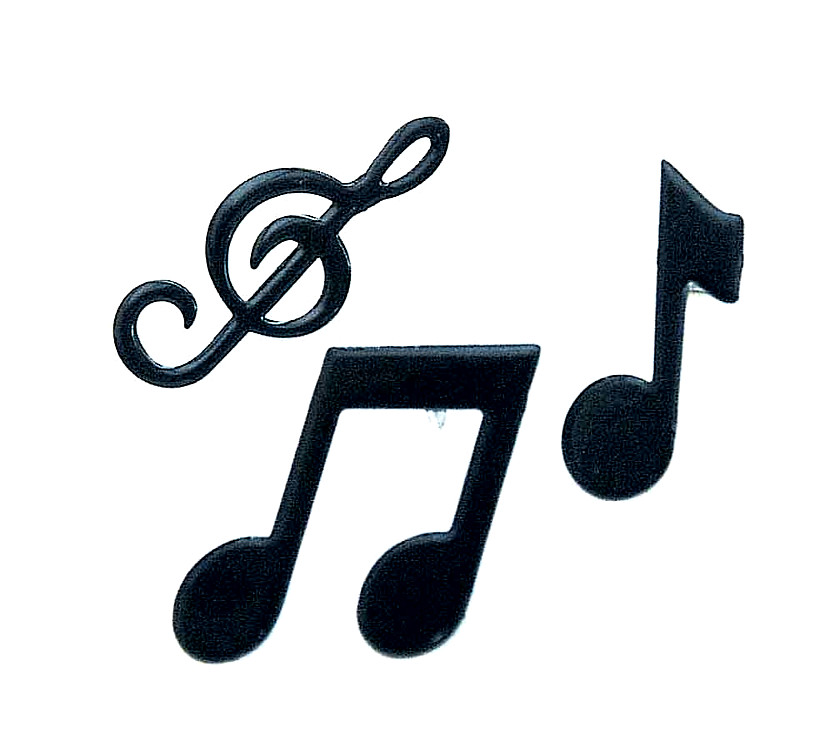 RECOLLECTIONS Decorative Brads - MUSIC NOTES - 30 pcs