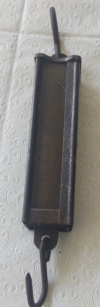 Hanson Model No. 895 Hanging Scale 0- 50 Lbs.
