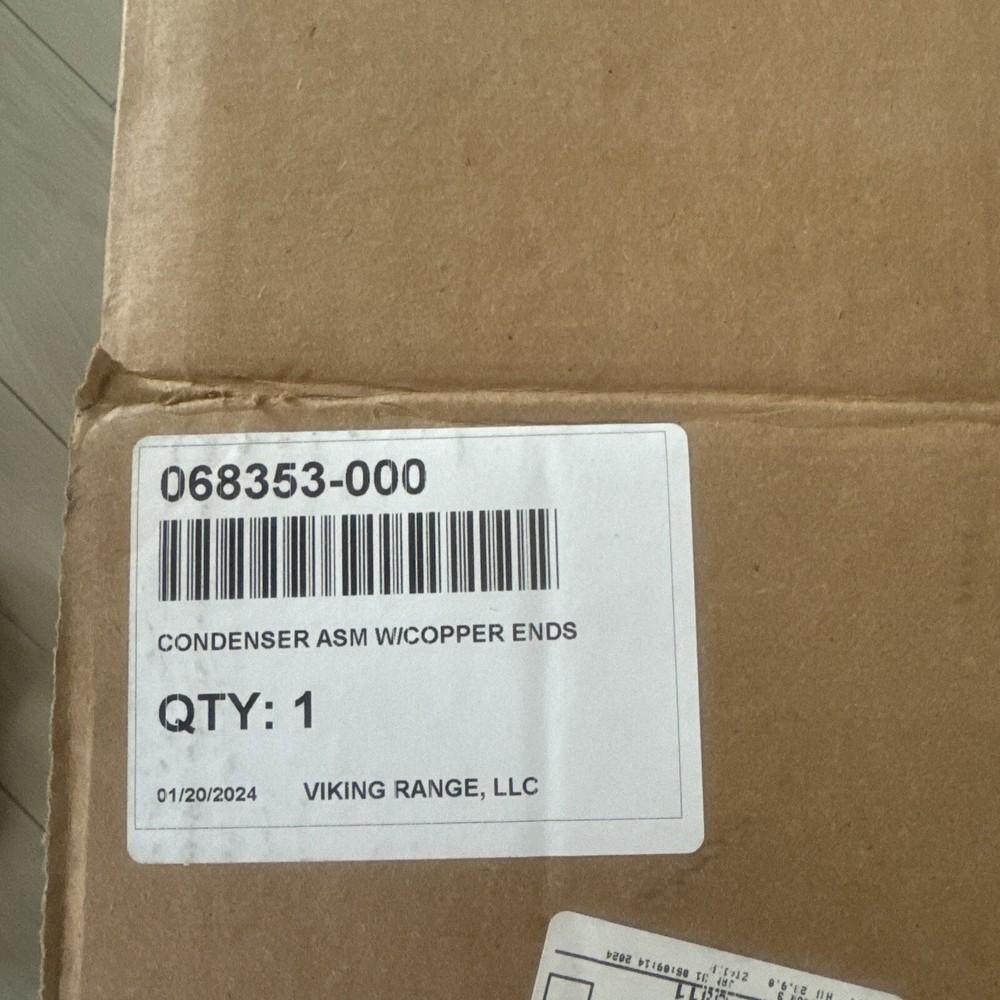 New Viking Condenser Am W/copper Ends