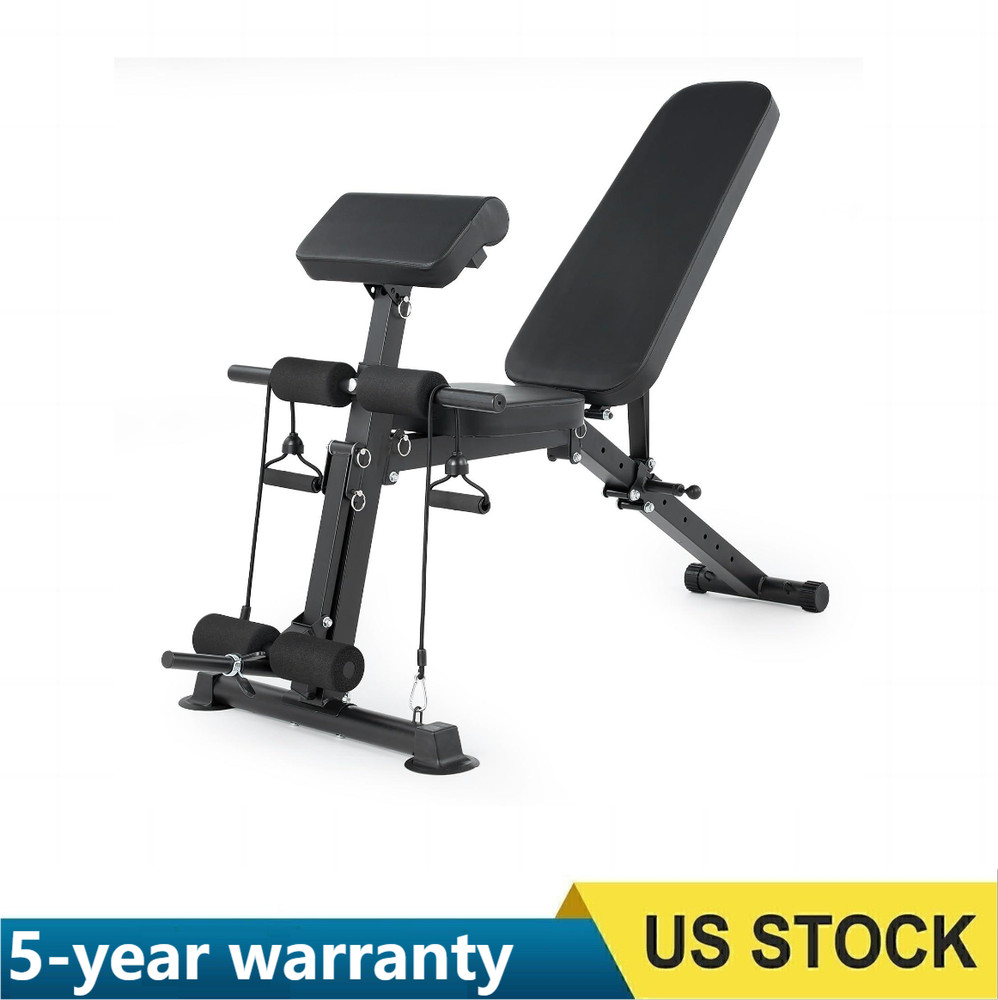 ✨Adjustable Weight Bench Foldable Flat Incline Decline Workout Bench Home Gym