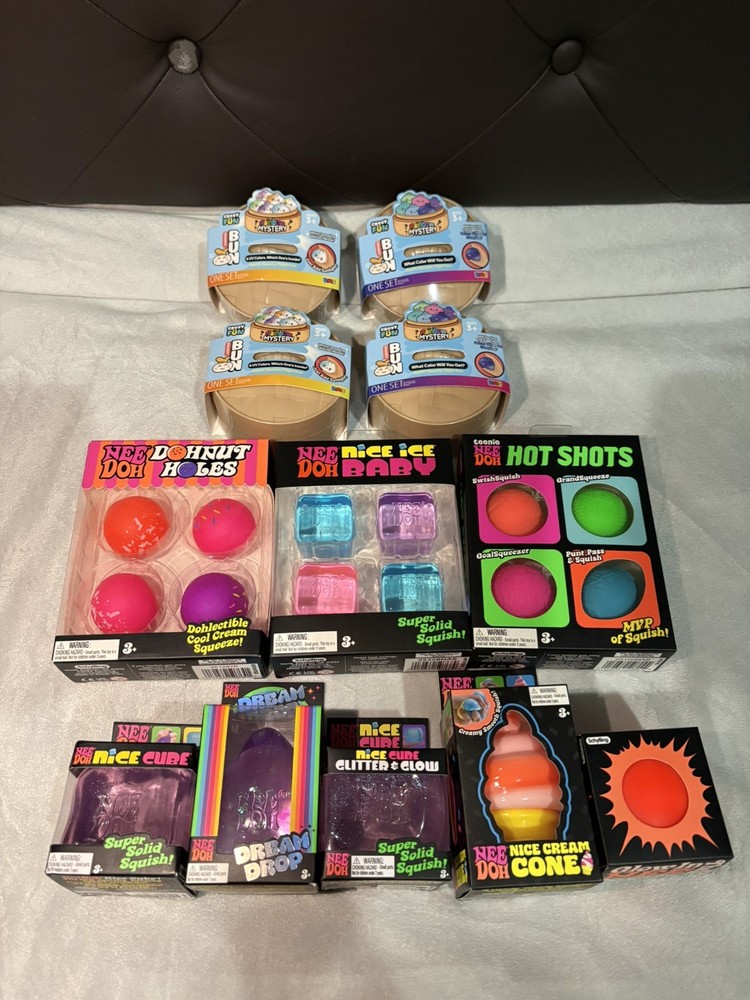🔥🔥NeeDoh 🐰 EASTER HUGE BUNDLE SET LOT Dumpling Squish Viral TikTok Nee Doh 🔥