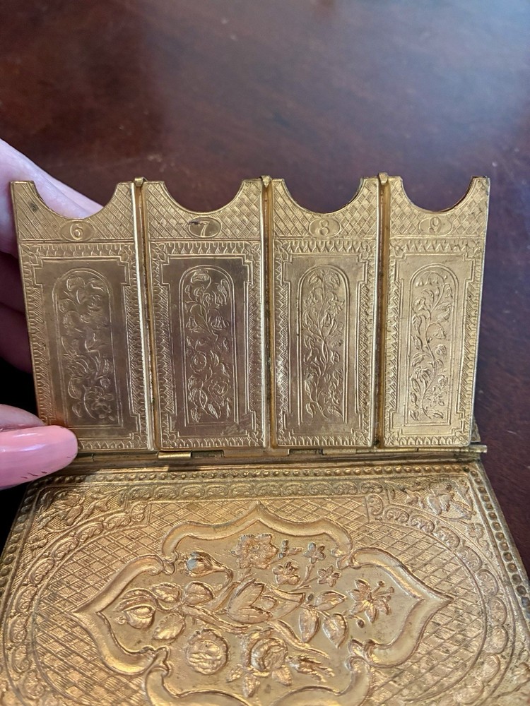 Antique Folding Needle Case Dated 1869 William Lewis Redditch