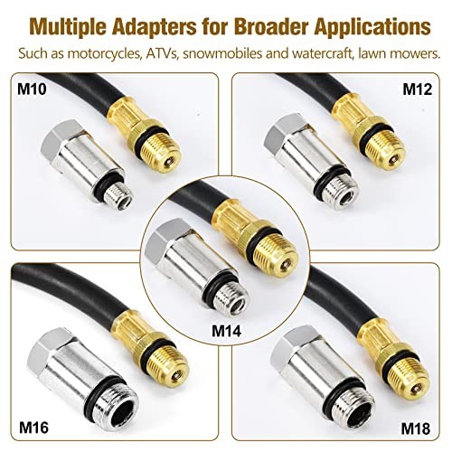 13pcs Compression Tester & Spark Plug Tester - 300PSI Engine Gauge Tool