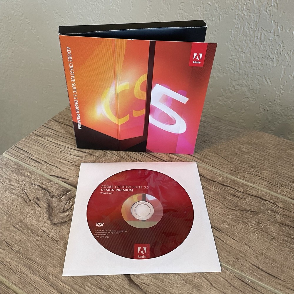 Adobe CS5.5 Design Premium for Windows DVD Version InDesign Photoshop Flash