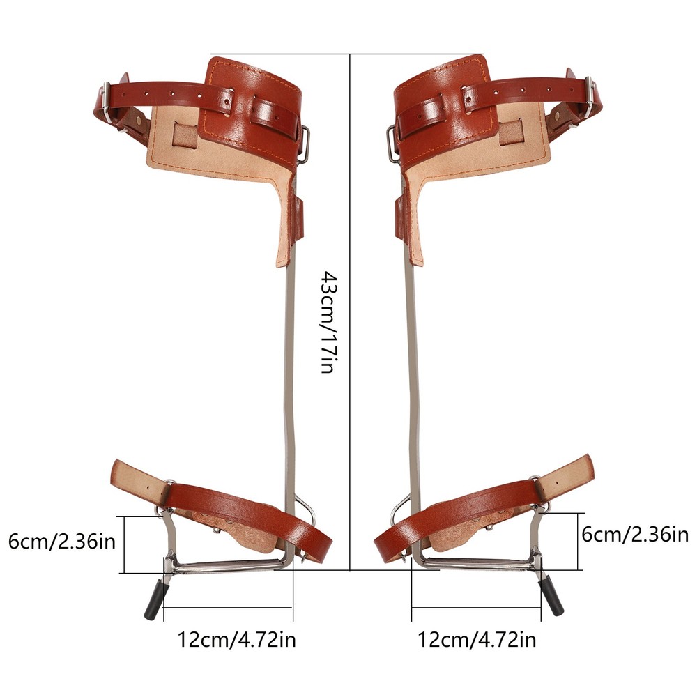 Tree Climbing Spike Set Adjustable Pole Climbing Spurs Tool Climber Strap Gaffs