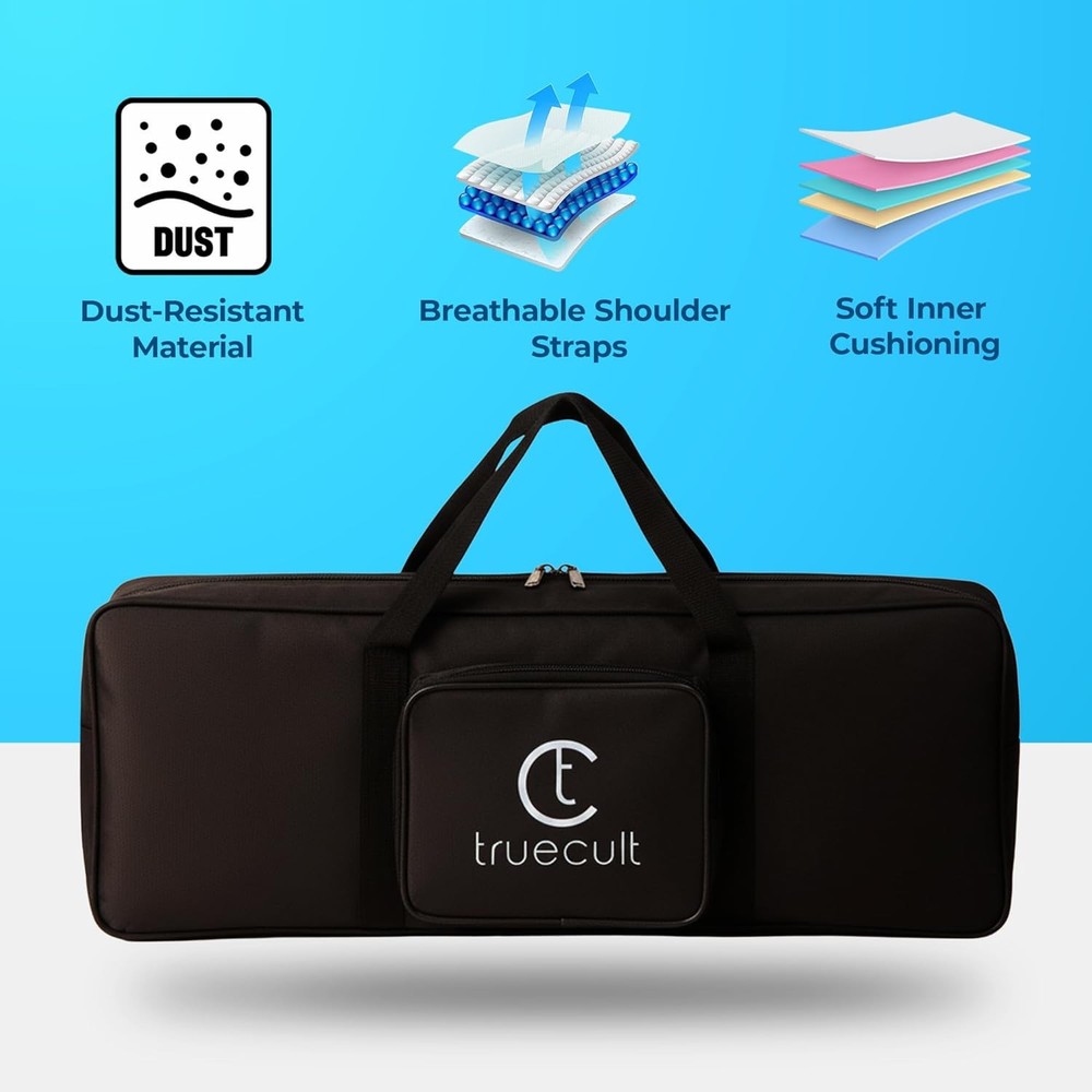 True Cult Polyester Keyboard Bag Compatible with 37 Keys Yamaha & Casio Pss-E30