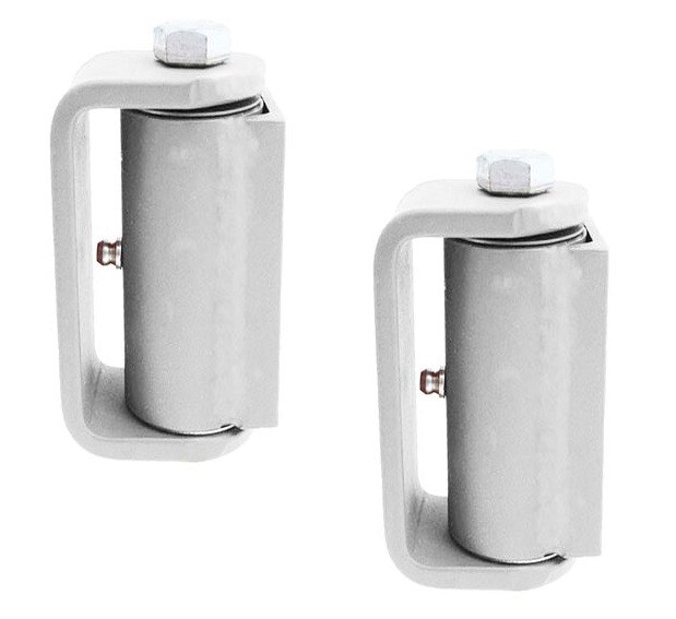 Liftmaster 2100Z Standard Gate Hinge Flat Mount, Both Sides (Zinc Plated) Pair