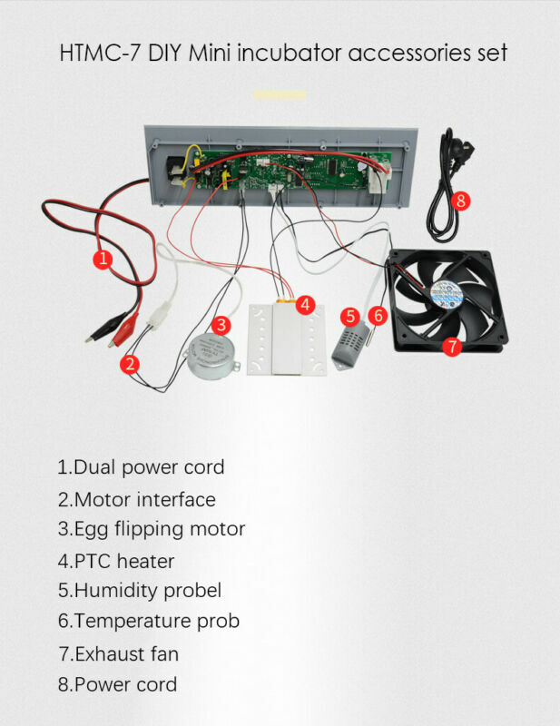 DIY Mini Eggs Incubator Controller Spare Parts Egg Temperture Controller 220V