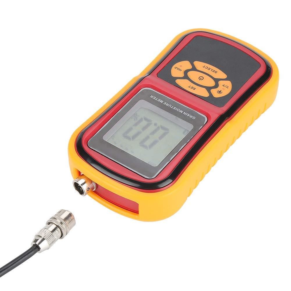 Digital Grain Moisture Meter with Measuring Probe For Corn Wheat Rice Bean Wheat