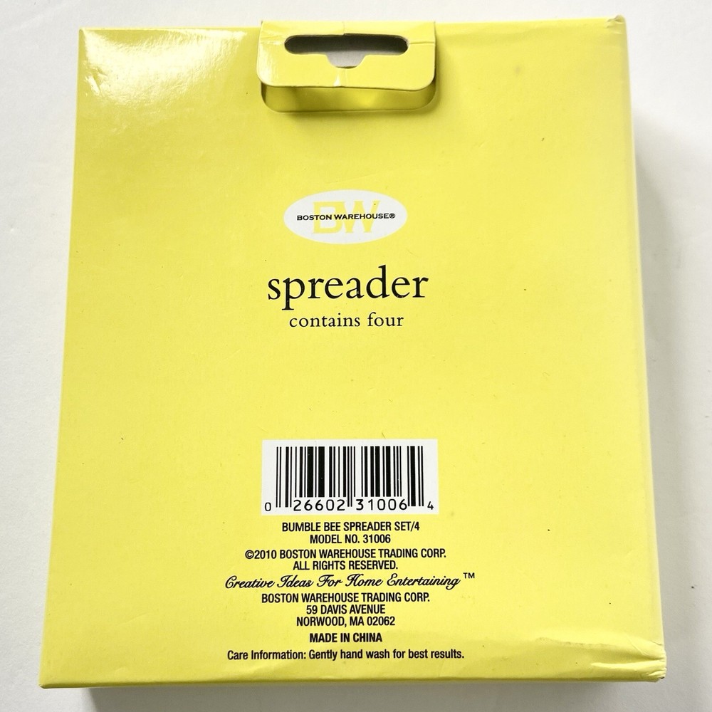 Bumble Bee Cheese Spreaders Set/4 • Boston Warehouse